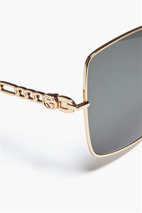 g0436s gucci frame|Buy Gucci Square Frame Sunglasses 'Gold' .